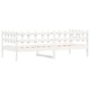 vidaXL Lit de jour sans matelas blanc 90x190 cm bois de pin massif