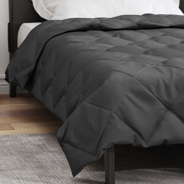 vidaXL Duvet d'&eacute;t&eacute; simple Anthracite 200 x 135 cm Microfibre