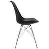 vidaXL Chaises &agrave; manger lot de 2 noir similicuir