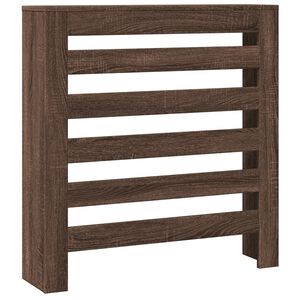 vidaXL Cache-Radiateur Ch&ecirc;ne brun Bois d'ing&eacute;nierie