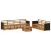 vidaXL Ensembles de canap&eacute;s 8 pc Bois d'Acacia Massif