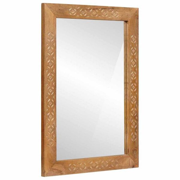 vidaXL Miroir de salle de bain Marron Clair 70 x 50 x 2,5 cm