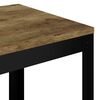 vidaXL Table d'appoint Marron fonc&eacute; et noir 40x40x45 cm MDF et fer