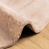 vidaXL Tapis HUARTE &agrave; poils courts doux et lavable rouge clair &Oslash; 80 cm
