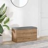 vidaXL Banc de rangement Ch&ecirc;ne artisanal 82x42x45 cm Bois d'ing&eacute;nierie