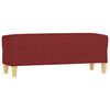 vidaXL Banc Rouge bordeaux 100x35x41 cm Tissu