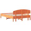 vidaXL Cadre de lit sans matelas cire marron 140x200cm bois pin massif