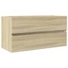 vidaXL Armoire d'&eacute;vier Ch&ecirc;ne sonoma 90x38,5x45 cm Agglom&eacute;r&eacute;