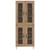 vidaXL Haut Armoire Ch&ecirc;ne artisanal 69,5 x 34 x 180 cm