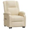 vidaXL Fauteuil Cr&egrave;me Tissu