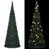 vidaXL Sapin de No&euml;l artificiel pr&eacute;-&eacute;clair&eacute; avec guirlandes vert 180cm