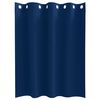 vidaXL Rideaux occultants avec anneaux 2 pcs Bleu fonc&eacute; 140 x 140 cm