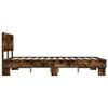 vidaXL Cadre de lit sans matelas ch&ecirc;ne fum&eacute; 120x200 cm