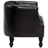 vidaXL Chaise cabriolet Noir 62x58x65 cm Cuir v&eacute;ritable