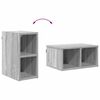 vidaXL Armoire suspendue avec stockage Gris Sonoma 20 x 29,5 x 40 cm