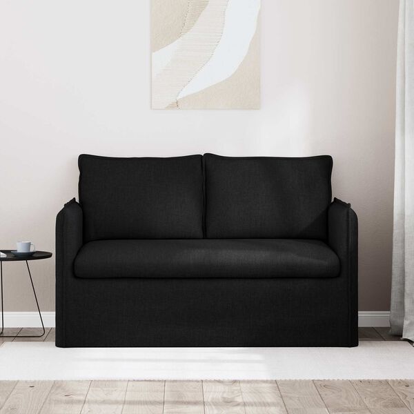 vidaXL Canap&eacute; Noir Dimensions globales: 136 x 82 x 85 cm (l x P x H)