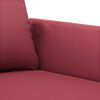vidaXL Canap&eacute; &agrave; 2 places Rouge bordeaux 140 cm Similicuir