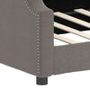 vidaXL Lit de repos sans matelas taupe 90x200 cm tissu