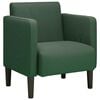 vidaXL Canap&eacute;-chaise accoudoirs vert fonc&eacute; 54 cm tissu velours c&ocirc;tel&eacute;
