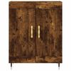 vidaXL Buffet haut Ch&ecirc;ne fum&eacute; 69,5x34x180 cm Bois d'ing&eacute;nierie