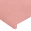 vidaXL Sommier &agrave; lattes de lit avec matelas Rose 90x190 cm Velours