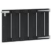 vidaXL Porte de Jardin 100 x 60 cm WPC et Aluminium Noir