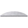 vidaXL Nez de marche Croissant 15 pcs Argent&eacute; 60 x 18 cm Aluminium