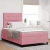 vidaXL Lit &agrave; ressorts avec matelas Rose 120 x 190 cm Velours