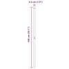 vidaXL Poteau de cl&ocirc;ture. 2 pcs Vert Acier peint par poudre
