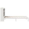 vidaXL Lit bibliothèque sans matelas blanc 75x190cm bois de pin massif