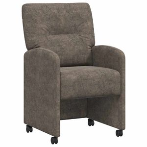 vidaXL Chaises de Salle &agrave; Manger avec Roues 2 pc Simili cuir su&eacute;d&eacute;