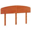 vidaXL T&ecirc;te de lit cire marron 140 cm bois massif de pin