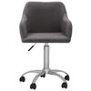 vidaXL Chaises pivotantes &agrave; manger lot de 6 taupe tissu