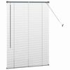 vidaXL Store de Fen&ecirc;tre avec des rideaux Gris fonc&eacute; Aluminium