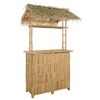 vidaXL Table de bar ext&eacute;rieure Naturel 115 x 95 x 215 cm Bambou