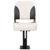 vidaXL Si&egrave;ge de bateau pliable lot de 2 dossier bas