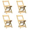 vidaXL Chaises à manger pliables lot de 4 Corona bois massif de pin