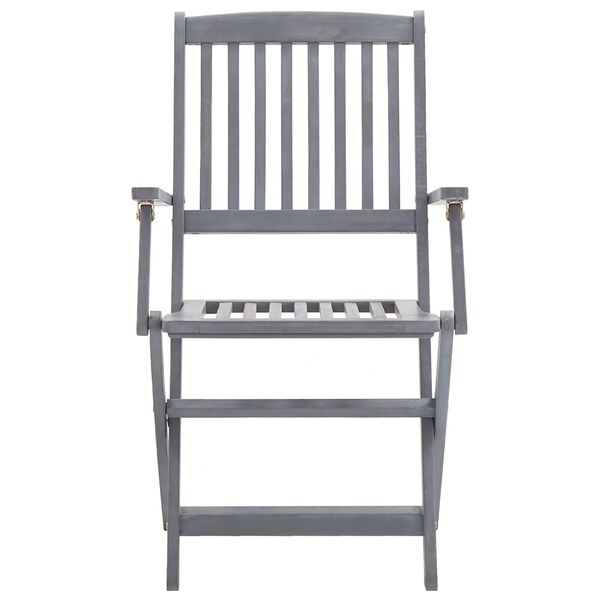 vidaXL Chaises pliables d'ext&eacute;rieur lot de 2 et coussins Bois d'acacia
