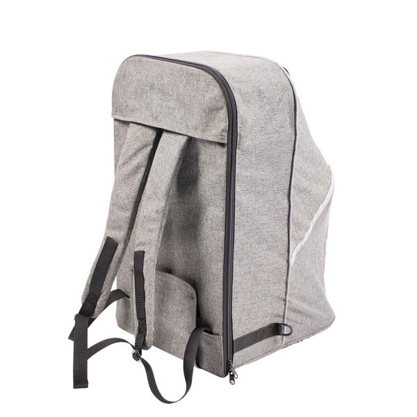 Duvoplus Poussette pour animaux de compagnie Deluxe 79x46x99 cm Gris