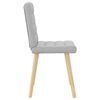 vidaXL Chaises &agrave; manger lot de 2 gris nuage tissu