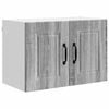 vidaXL Armoire de cuisine avec porte 2 pcs Gris Sonoma 60 x 31 x 40 cm