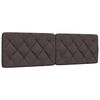 vidaXL Lit avec matelas marron fonc&eacute; 160x200 cm tissu