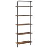 vidaXL &Eacute;tag&egrave;re Ch&ecirc;ne fum&eacute; 60 x 24 x 168 cm Bois d'ing&eacute;nierie