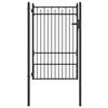 vidaXL Porte de Cl&ocirc;ture BAARLO 100 x 150 cm m&eacute;tal Noir Verrouillable