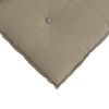 vidaXL Coussin de Dos Taupe 200 x 50 cm Tissu en microfibre