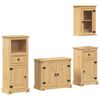 vidaXL Ensemble de meubles salle de bain 4 pcs Corona bois pin massif
