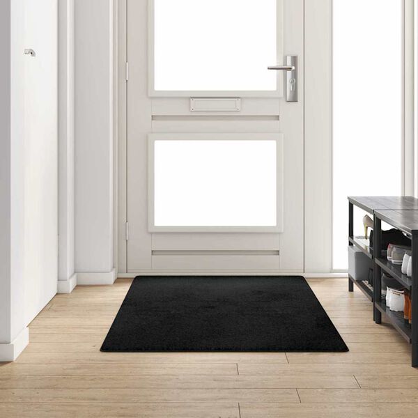 vidaXL Tapis Couloir Noir 100 x 200 cm
