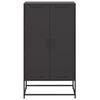 vidaXL Buffet haut noir 68,5x38,5x123,5 cm acier