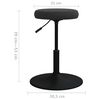 vidaXL Chaises &agrave; manger lot de 2 Noir Velours