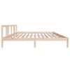 vidaXL Cadre de lit sans matelas bois massif 200x200 cm